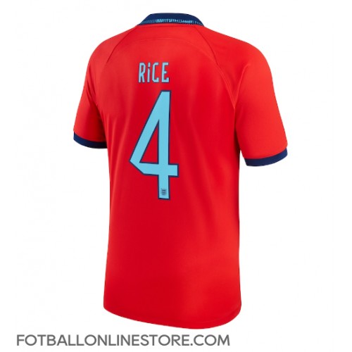 Billige England Declan Rice #4 Bortetrøye VM 2022 Kortermet